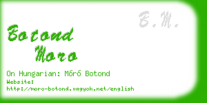 botond moro business card