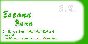 botond moro business card